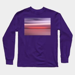 Coastal abstract in bright pink and purple hues Long Sleeve T-Shirt